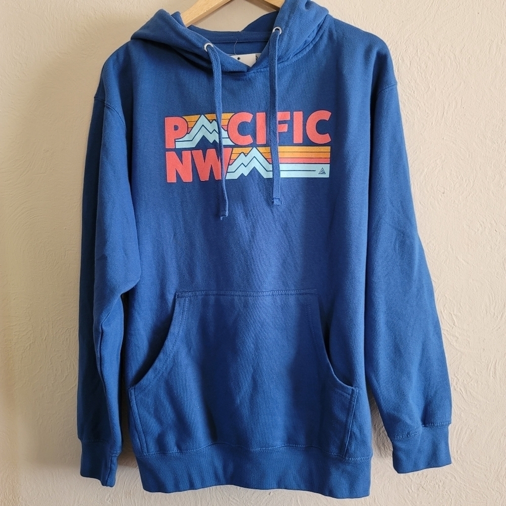 The Great PNW, Peaks Hoodie, Blue, Size Medium (Unisex)- NWT - Picture 2 of 5